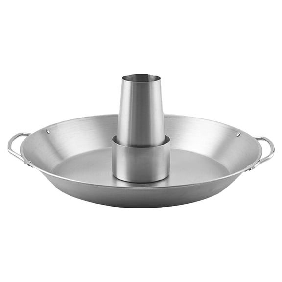 Tineasur Stainless Steel Grilled Chicken Holder and Roaster Pan for Bbq Baking with Handle