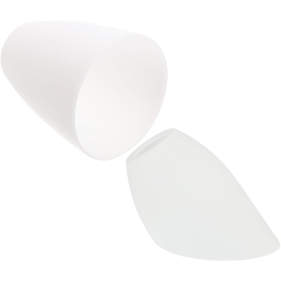 Tineasur 2pcs White Plastic Horseshoe Lampshade Replacement Light Bulb Cage Protectors