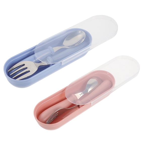 Tineasur Kids Forks Blue Simple Design 2 Sets