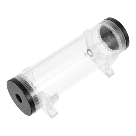 Tineasur Threaded PC Water Cooling Reservoir Cylinder for Computer Cooling System, POM Material, Black