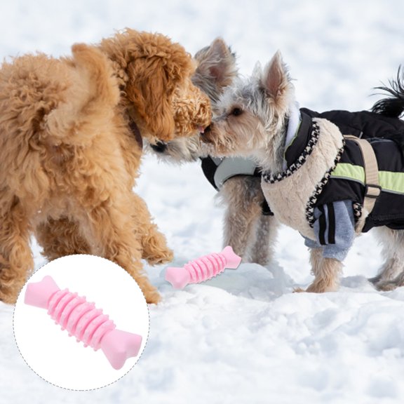 Tineasur Mini Dog Toys Dog Grinding Toy TPR Anxiety Relief Indoor Play 1Pcs