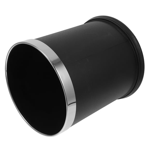 Tineasur Trash Cans For Indoor Black Plastic Fire Retardant 1Pack