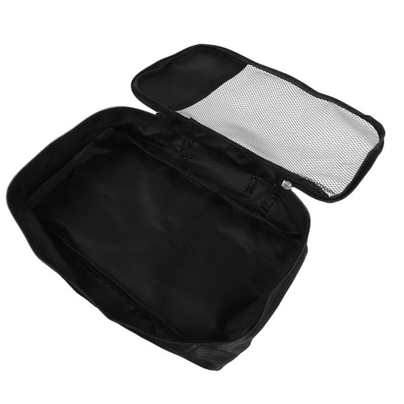Tineasur Daily Necessities Storage Suitcases Organizer Pouch Black 1Pack
