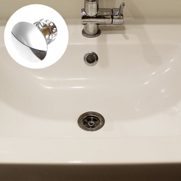 Tineasur Bathroom Drainer Multi Color Slotted Push Button Tub Drain Easy to Use