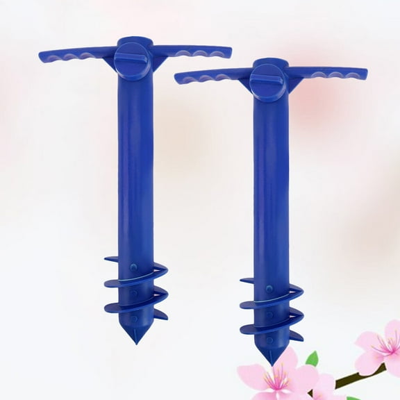 Tineasur Plastic Umbrella Stakes Anchor 2 Pieces for Securing Outdoor Umbrellas and Blocking Sun