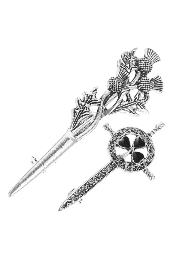 Vintage Thistle Brooch for Women, Alloy Floral Pin, Unique Decorative Jewelry Accessory