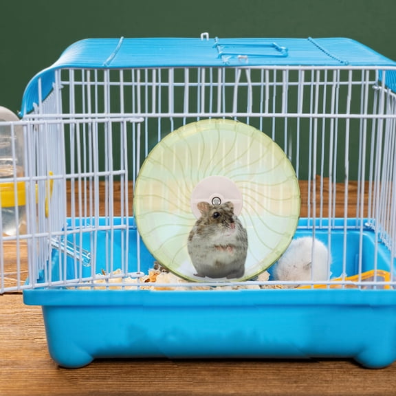 Tineasur Light Green Gerbil Wheel for Hamsters and Gerbils Quiet Exercise Running Wheel Pet Toy