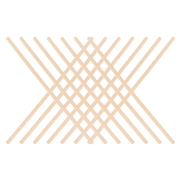 Tineasur 15PCS Decorative Wood Trim Triangle Wood Sticks Beige for DIY Decoration and Home Projects