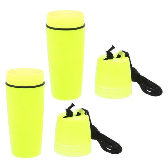 Tineasur Sturdy Waterproof Dry Box Yellow Plastic for Outdoor Use 2Pcs