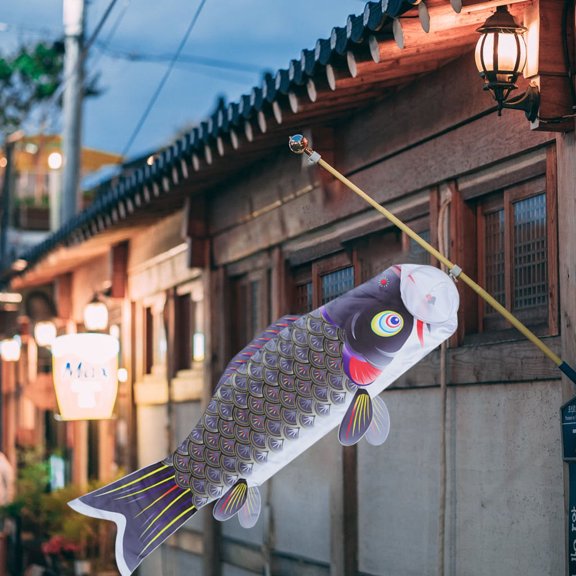 Tineasur Carp Banner Japanese Style Decorative Flag for Parties and Home Decor, Traditional Fish Design