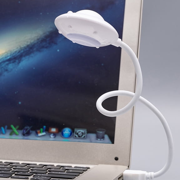 Tineasur USB Computer Light with Bendable Arm, Non-Flickering, Eye , White LED Lamp for Laptop and PC Use