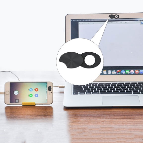 Tineasur Webcam Cover Slider Black ABS Plastic Privacy Protector for Laptop PC Tablet Camera