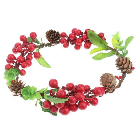 Tineasur Bridal Berry Headband Wedding Headpiece Red with Elegant Design Comfortable Fit