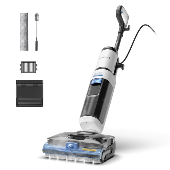 Tineco FLOOR ONE S6 Stretch Steam Corded Wet Dry Vacuum Mop, 3-in-1 Steam Cleaning, 180 Lay-Flat Design, Anti-Tangle, Self-Cleaning System for Sealed Hard Floors