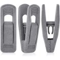 thumbnail image 1 of Tinfol Gray Velvet Hangers Clips Pack of 24, Pants Hangers Velvet Clips, Strong Finger Flocked Clips Perfect for Use with Slim-line Clothes Velvet Hangers, 1 of 5