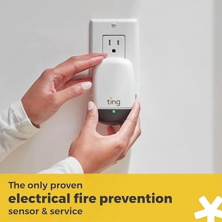 Ting Fire Prevention Sensor & Service - Includes 12 Months of Required Service, Residential Use Only