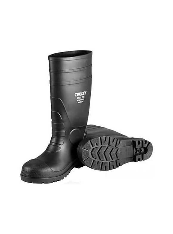 Tingley Black PVC SafetyToe Boot,Men's,Black,PR  31261