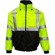 Tingley Jacket, Polyester, Class 3 R, Green; Yellow, XL J26172-XL