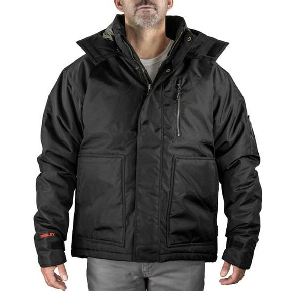 Tingley Cold Gear Insulated Jacket with Detachable Hood, Black, Medium, J28143