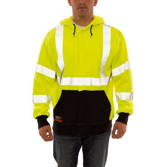 Tingley Job Sight FR Hooded Sweatshirt, Yellow/Black, L S88122