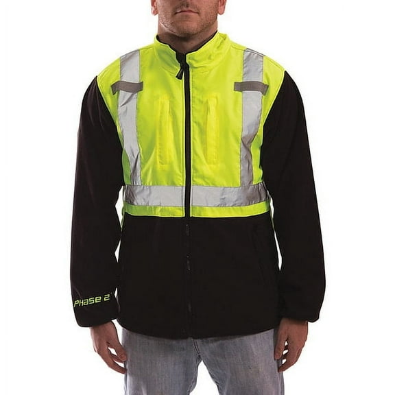 Tingley Hi-Vis Fleece Jacket,Lime/Blk,M J73022-M