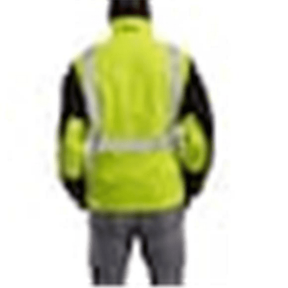 Tingley High Visibility Safety Jacket ANSI Class 2 Reflective Fleece Liner Polyester Green Yellow M