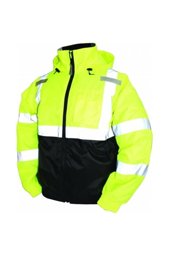 Tingley J26112.LG High Visibility Waterproof Bomber Jacket - Lime Green - Large - Insulated