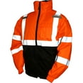 thumbnail image 1 of Tingley J26119 Bomber II Hooded Jacket, Fluorescent Orange/Red/Black, Large, 1 of 3