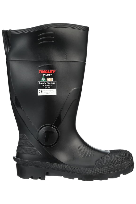 Pilot 31341 Safety Toe Puncture-Resistant Knee Boot, Mens 8 / Womens 10, Black CA1