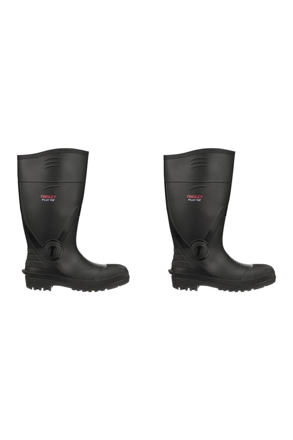 Pilot G2 31261 Safety Toe Knee Boot, 13, Black CA1