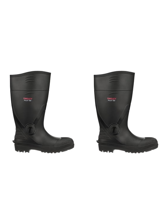 Pilot G2 31261 Safety Toe Knee Boot, 13, Black CA1