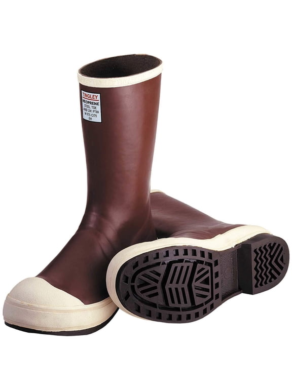 Pylon MB922B Neoprene Steel Toe Boot (12-1/2 Inch), Men's 13, Brick Red Upper - Brown Sole CA3