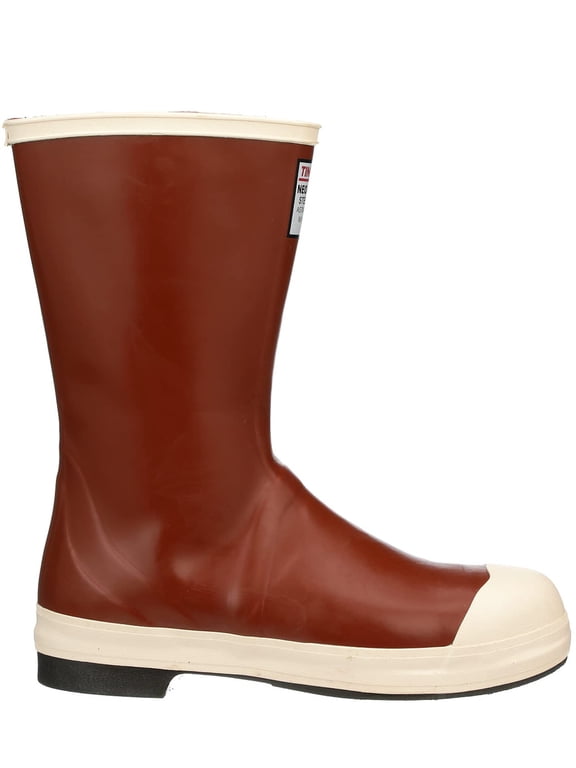 Pylon MB924B Neoprene Steel Toe Boot (12-1/2 Inch) With Safety-Loc Outsole, Men's 13, Brick Red Upper - Brown Sole CA3