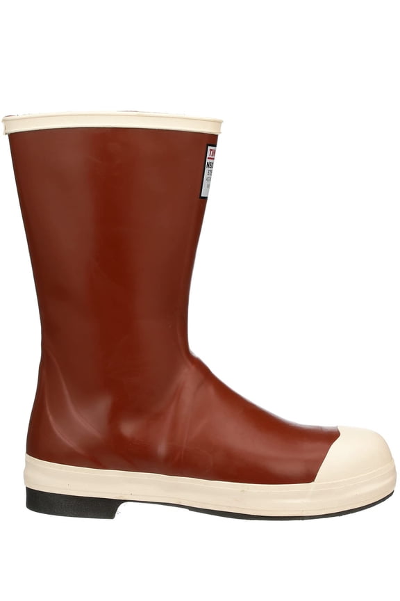 Pylon MB924B Neoprene Steel Toe Boot (12-1/2 Inch) With Safety-Loc Outsole, Men's 15, Brick Red Upper - Brown Sole CA3