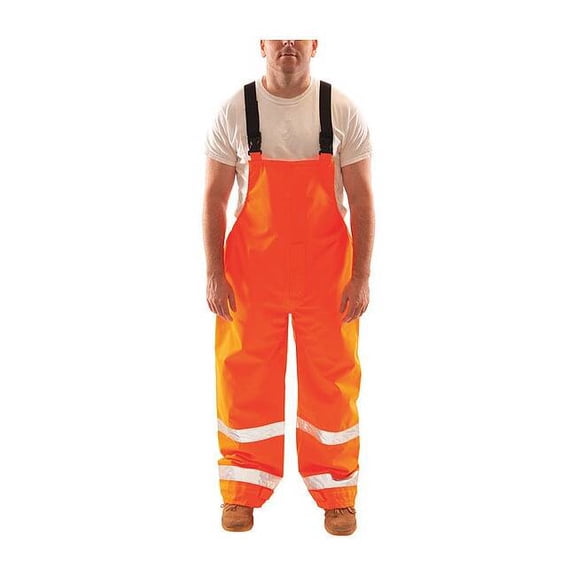 Tingley Rain Bib Overall,Class E,Orange,3XL O24129
