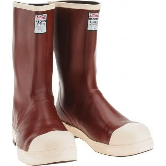 Tingley Rubber Boot,Men's,10,Mid-Calf,Red,PR MB922B