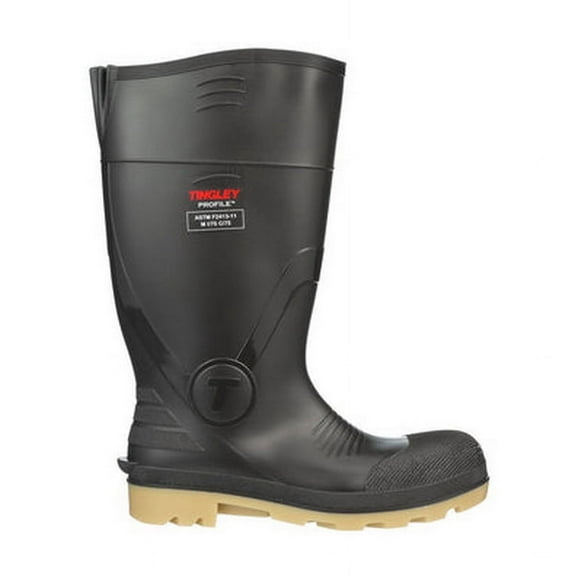 Tingley Men's Profile Rubber Boot, Composite Toe, 15" Height, Brown, 5 51254