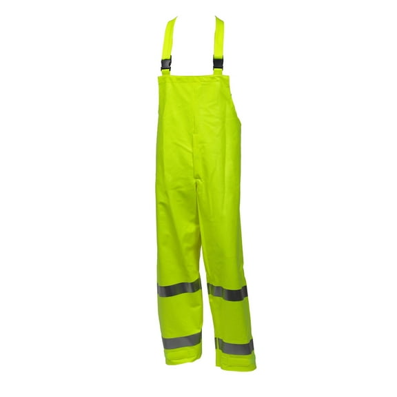 Tingley Arc Flash Rain Overall,Cat 2,Ylw/Grn,M O44122