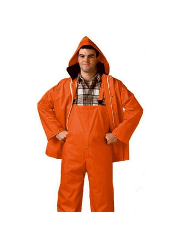 Tingley S63219.2X Comfort-Tuff Blaze Orange Jacket/Bib Overall Complete Rainsuit, XXL - Quantity 1
