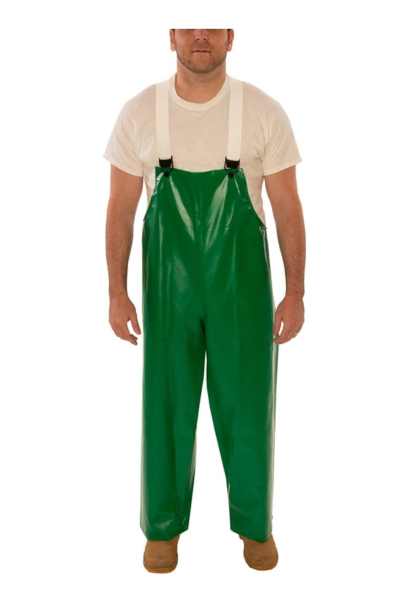 Safetyflex O41008 Flame Resistant Plain Front Overalls, 3X, Green CA1