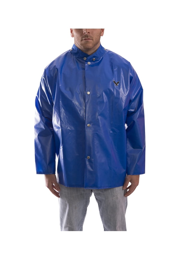 Unisex Iron Eagle Waterproof Jacket, Blue, X-Large