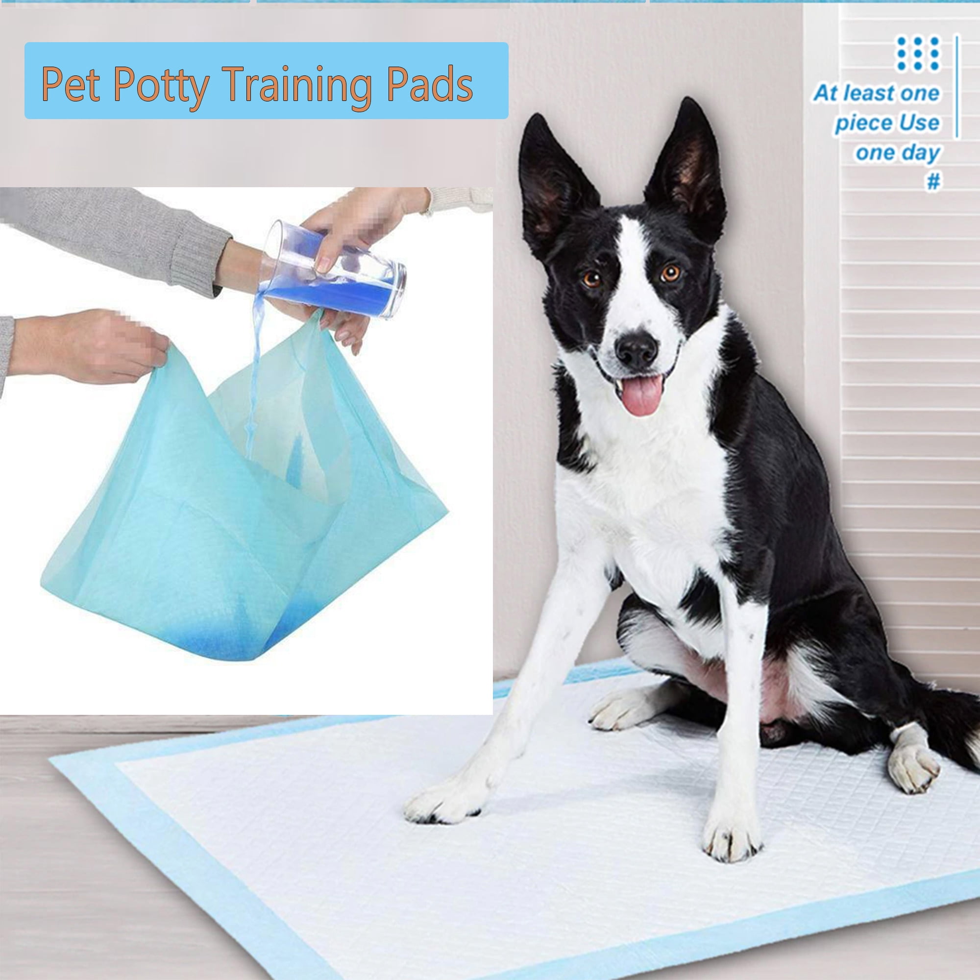 Tinglu 100pack Pet Underpads Dog Puppy Disposable Pee Training Wee Pads 24*18"