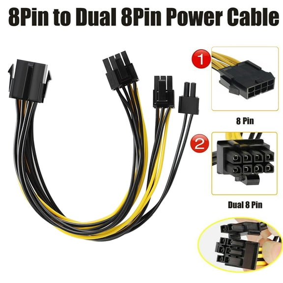 Tinglu 10pack 8 pin PCI-E 86+2pin Cable Adaptor GPU Power Cable Splitter