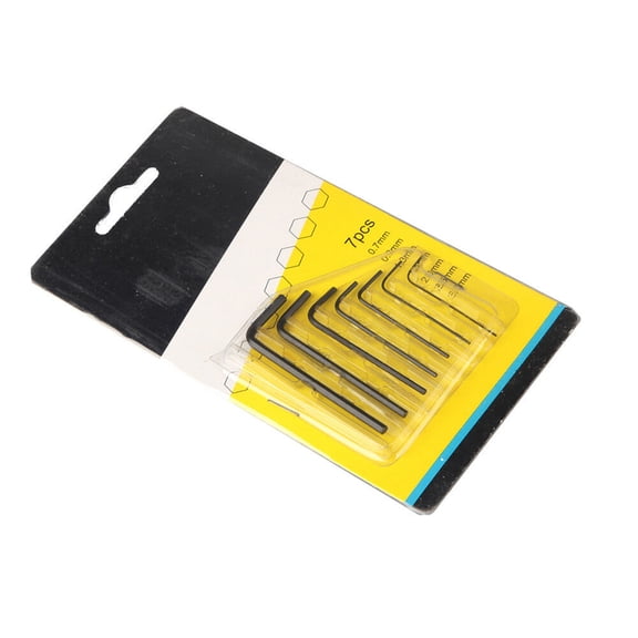 Tinglu 7 Pack Micro Mini Hexagon Hex Allen Key Set 0.7mm-3mm Wrench Screwdriver Tool Kit