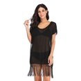 thumbnail image 1 of Tinglu Chiffon Tassel Dress Women Bikini Cover Up Swimsuits, 1 of 7