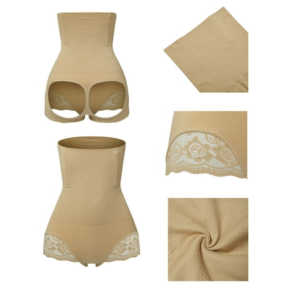 Tinglu Thong Shapewear for Women Tummy Control High Waist Underwear Butt Lifter Panties