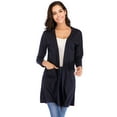 thumbnail image 1 of Tinglu Women Cardigans Outwear Loose Long Cardigan Shirts with Pockets Tops, 1 of 8