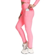 Tinglu Yoga Leggings Women High Waist Ruched Butt Lift Textured Scrunch Leggings Booty Tights Pants