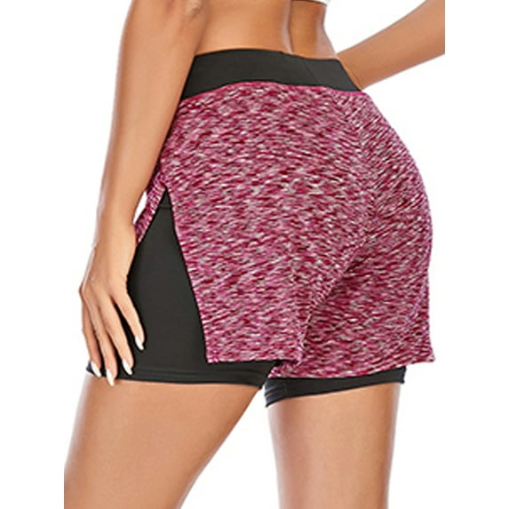 Tinglu Yoga Shorts for Women Booty Shorts Sport Female Mini Leggings