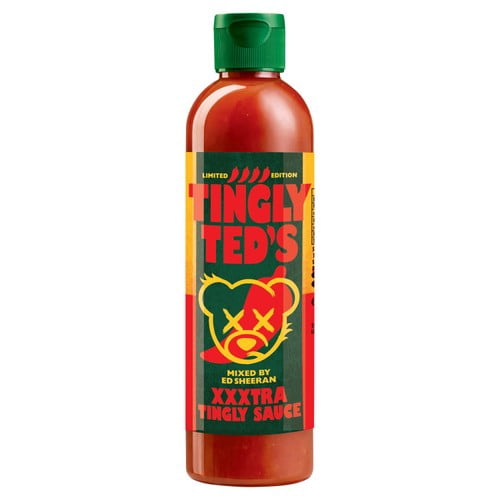 Tingly Ted's XXXtra Tingly Hot Sauce 265g, British Import (Pack of 2)